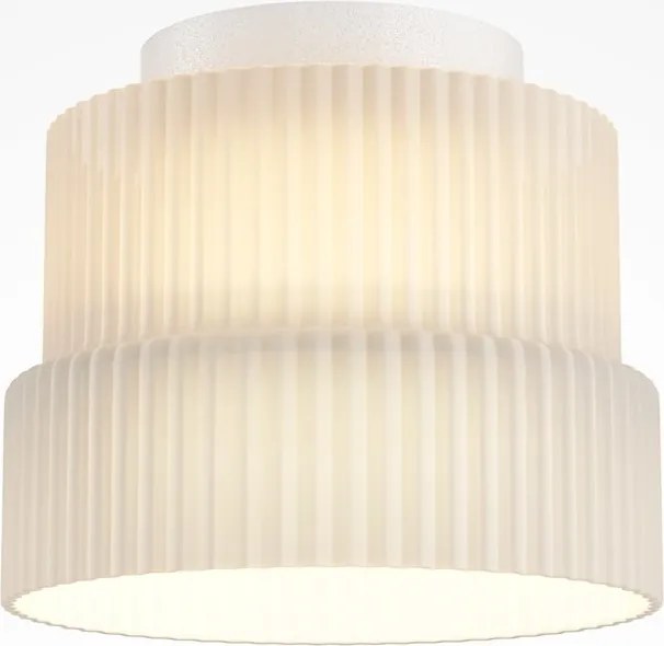 Mini Plafoniera LED cu sticla canelata Scala alb
