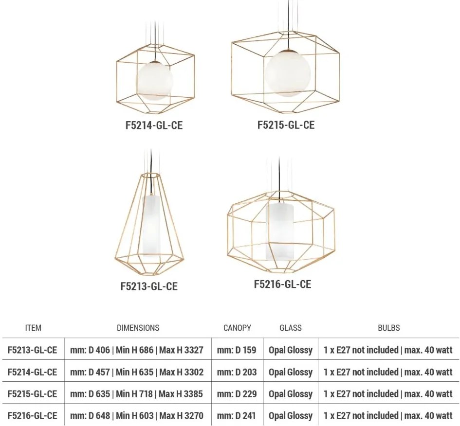 Pendul LUX design deosebit SILHOUETTE big, cu abajur cilindric din sticla