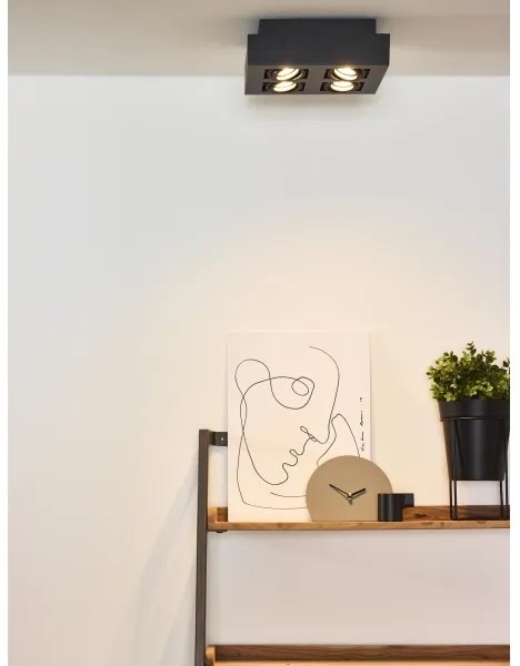 Spot LED Lucide 09119/21/30 XIRAX 4xGU10/5W/230V negru