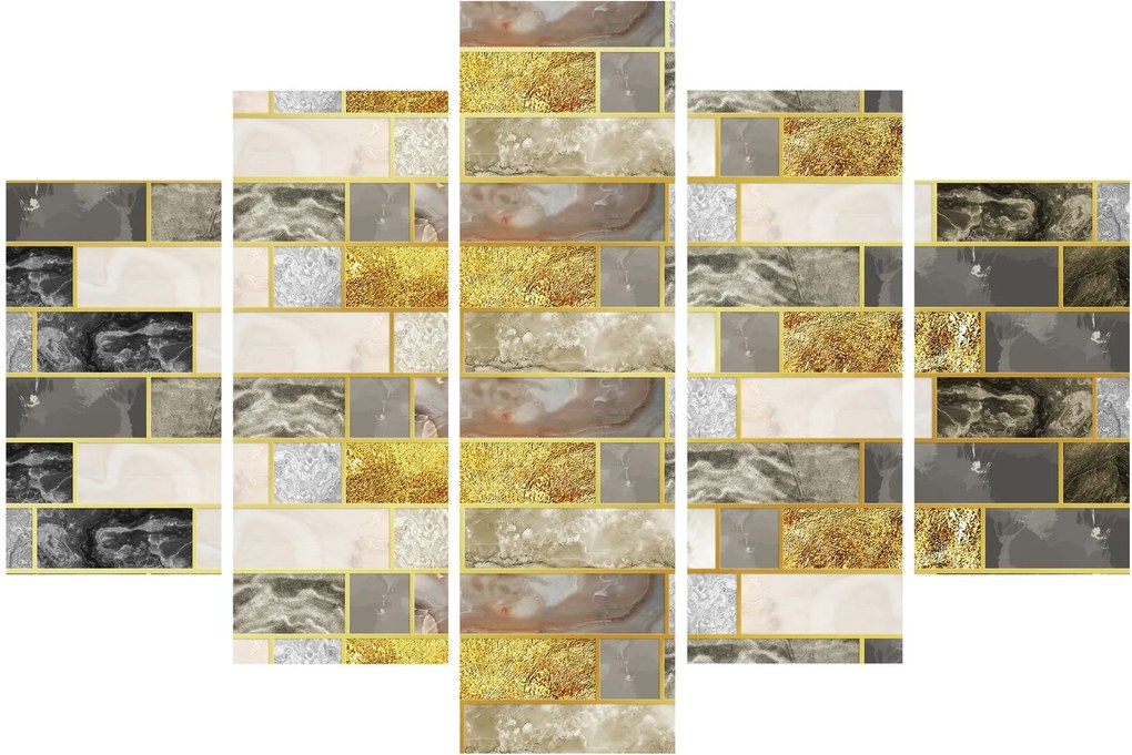 Tablou - Decor cu texturi (150x105 cm)