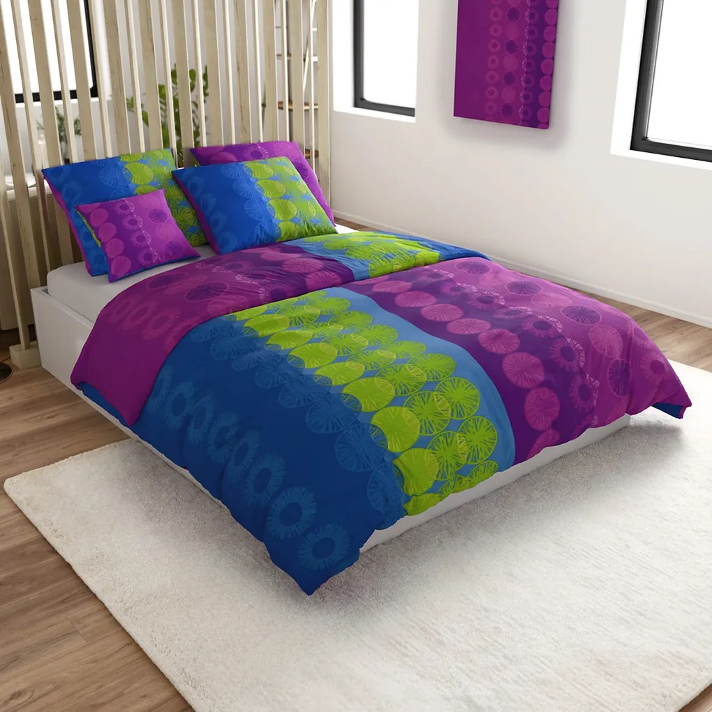 Lenjerie de pat din bumbac Renforce DINA colorat Dimensiune lenjerie de pat: 2 buc 80 x 80 cm | 200 x 200 cm