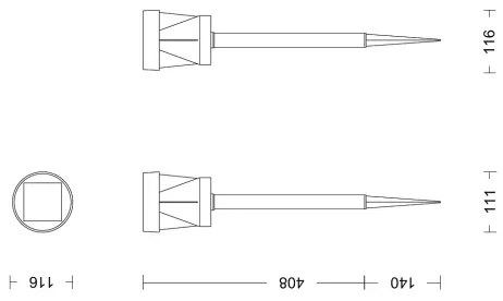 Philips - Lampă solară LED AVERY 1,8W 3,7V 2700K IP44