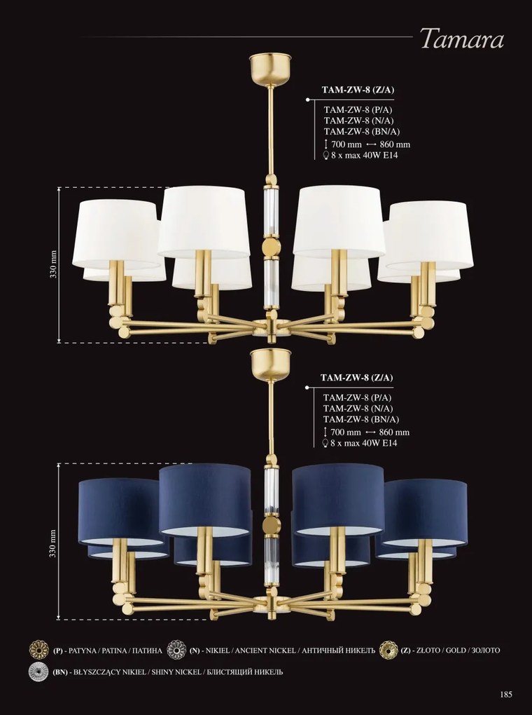 Candelabru 8 brate elegant realizat manual TAMARA