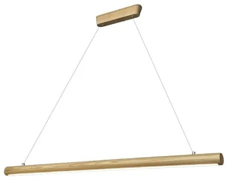 Lustră LED pe cablu LED/22W/230V 4000K 120 cm frasin/lemn masiv