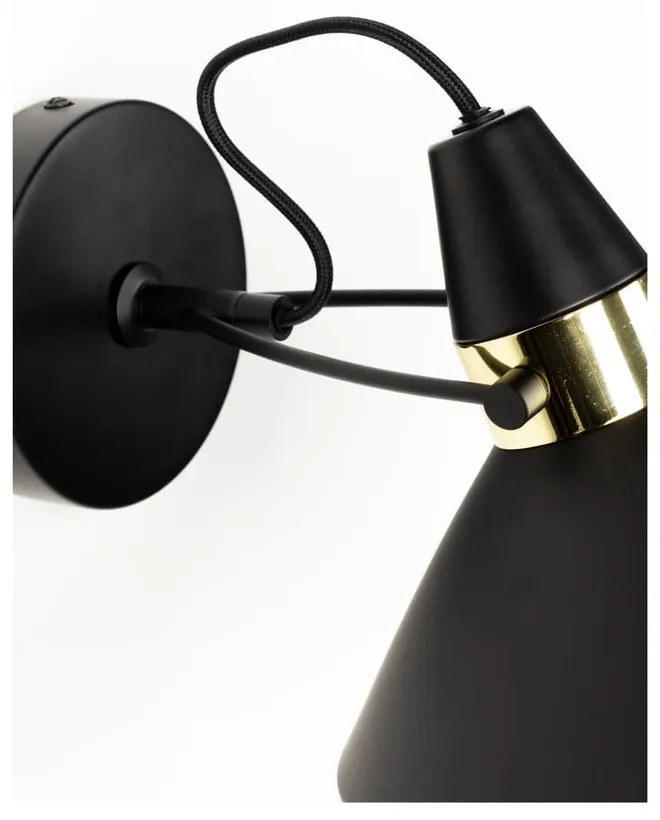 Aplică de perete neagră Jona – White Label