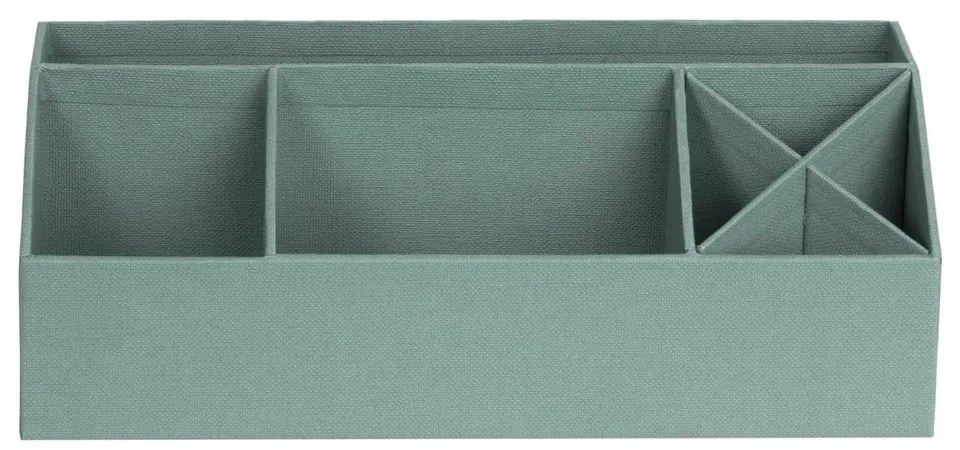 Organizator verde pentru papetărie din carton Elisa Canvas Paper Laminate – Bigso