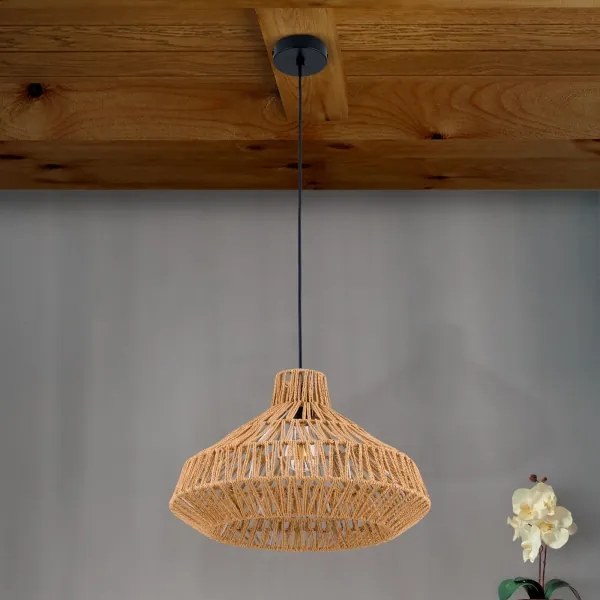 Lustră pe cablu Orion HL 6-1813/1 BASKET 1xE27/40W/230V d. 40 cm cânepă