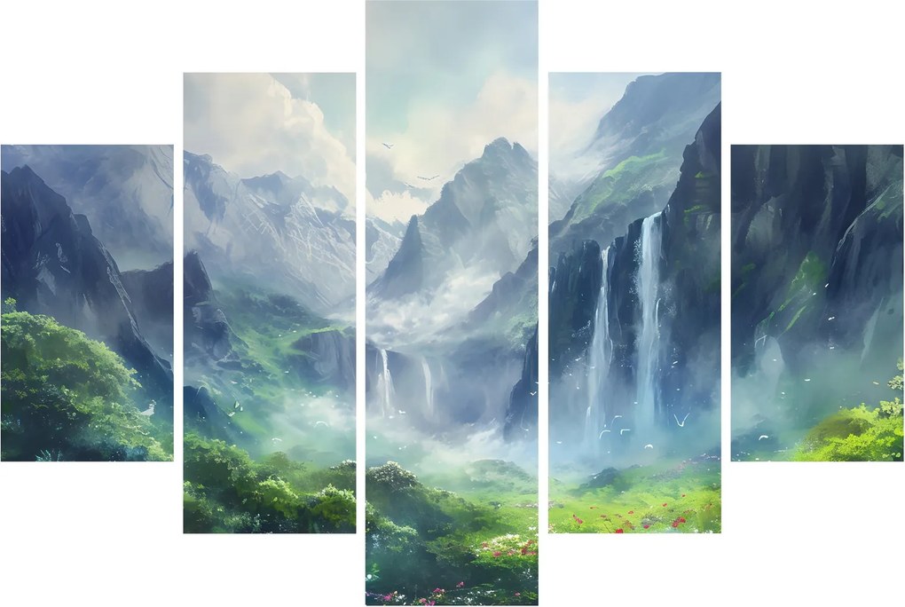Tablou - Valea cascadelor (150x105 cm)