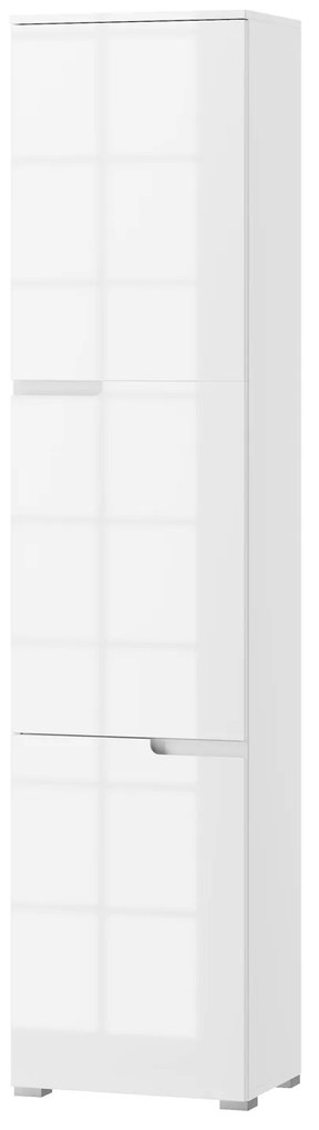 Dulap de haine Sallosa 13 (alb + alb lucios). 1068218