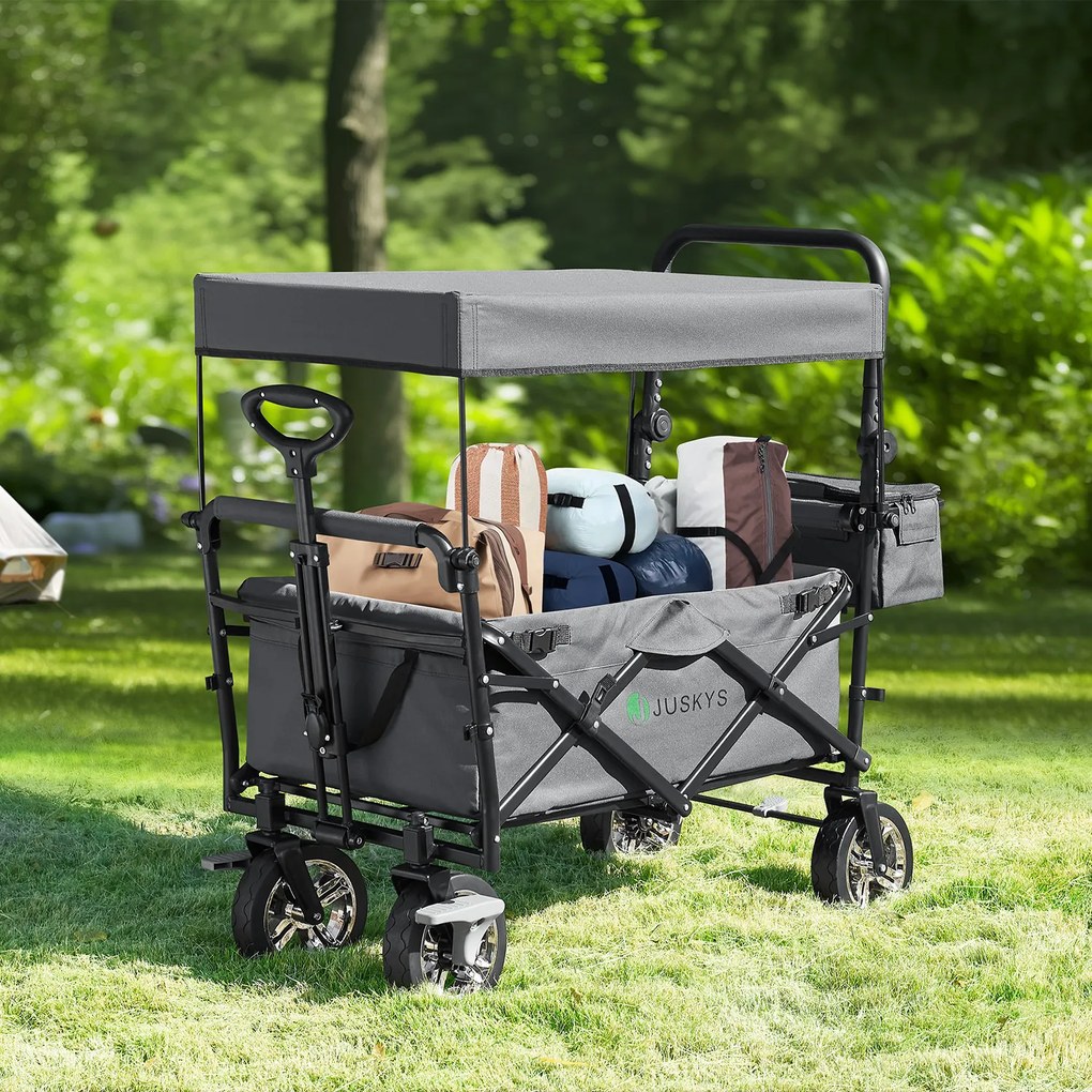 Camion de mână cu acoperiș gri închis