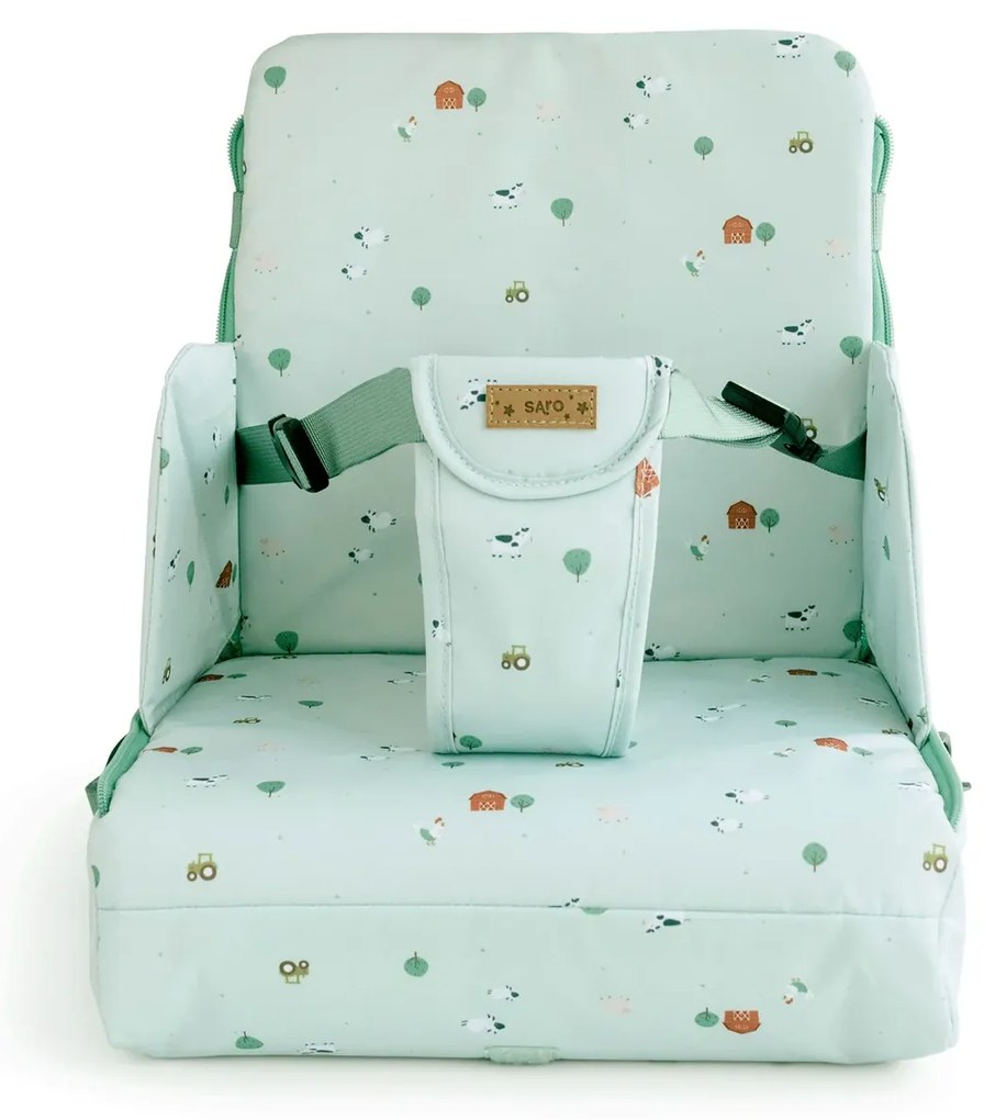 Scaun de Masa portabil, 2in1, design multifunctional, geanta de mana, Centura de Siguranta, Funny Farm