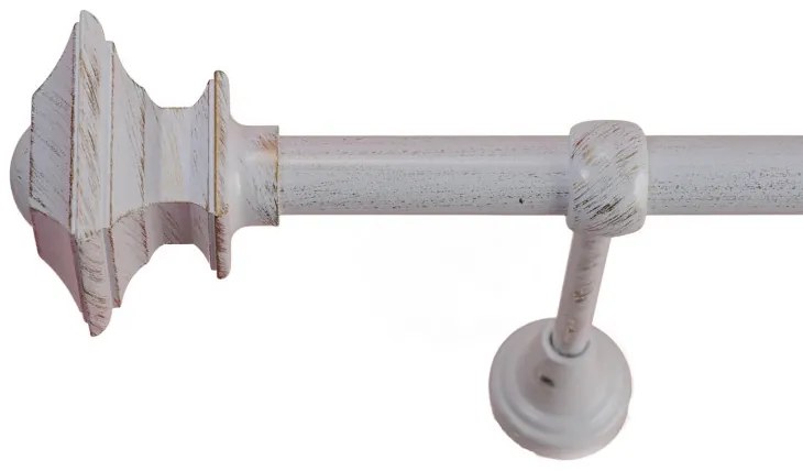 Galerie simpla - verdi -simpla /19 -ALB antichizat (Alege marime: 300 cm)