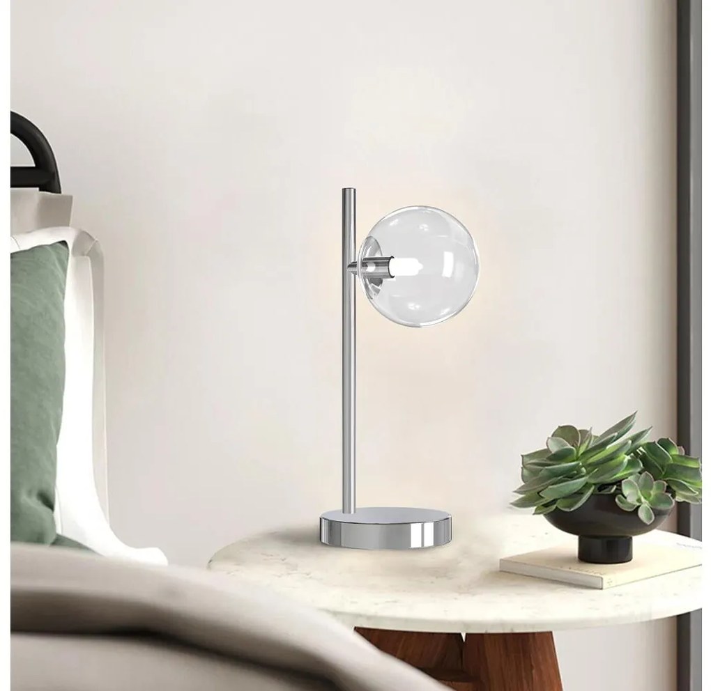 ONLI - Lampă de masă KIMBERLY 1xG9/6W/230V 35 cm crom lucios