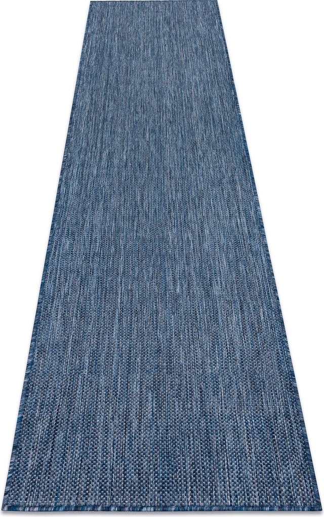 Covor, traversa SISAL SION A5165A Melanj țesute plate albastru inchis