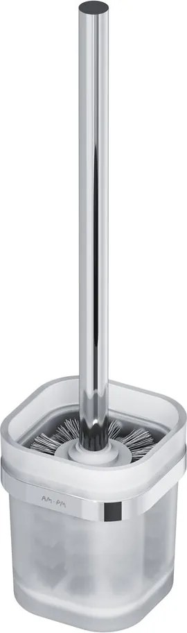 Perie WC cu suport AM.PM Func crom-sticla mata