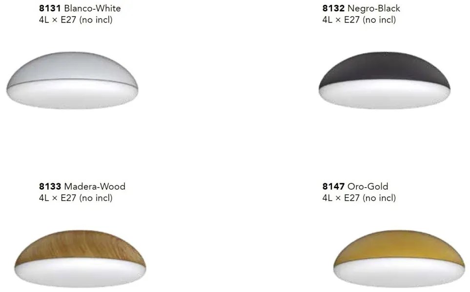 Plafoniera design modern KAZZ 4L aurie