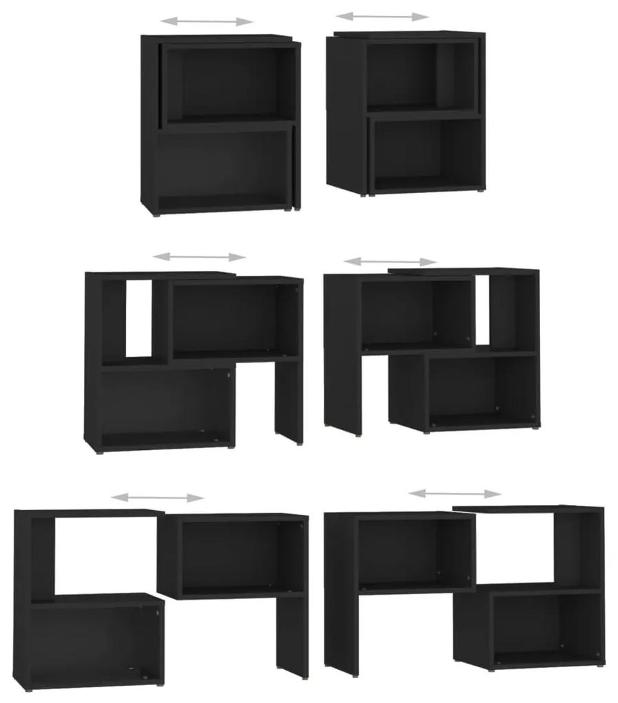 Comoda TV, negru, 104x30x52 cm, PAL 1, Negru