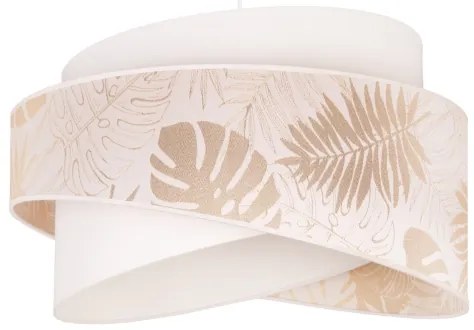 Lustră pe cablu Duolla BROOKLYN 1xE27/40W/230V d. 50 cm alb/alamă