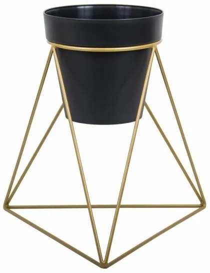 Suport de ghiveci TRIANGL 40x45 cm auriu