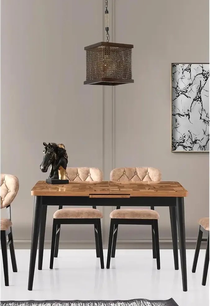 Lustra stil industrial lemn-metal,seria lx, homs,40057