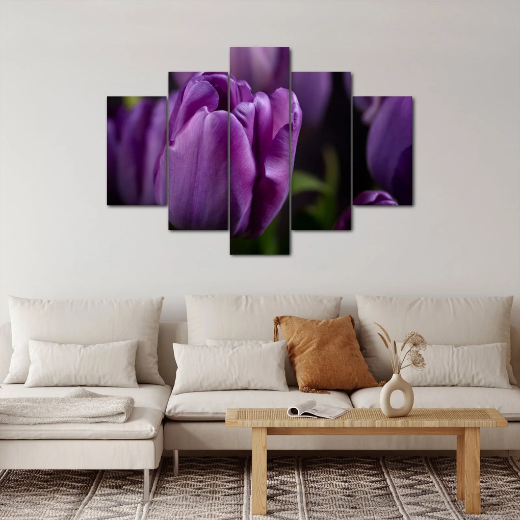 Tablou cu flori de lalele (150x105 cm)