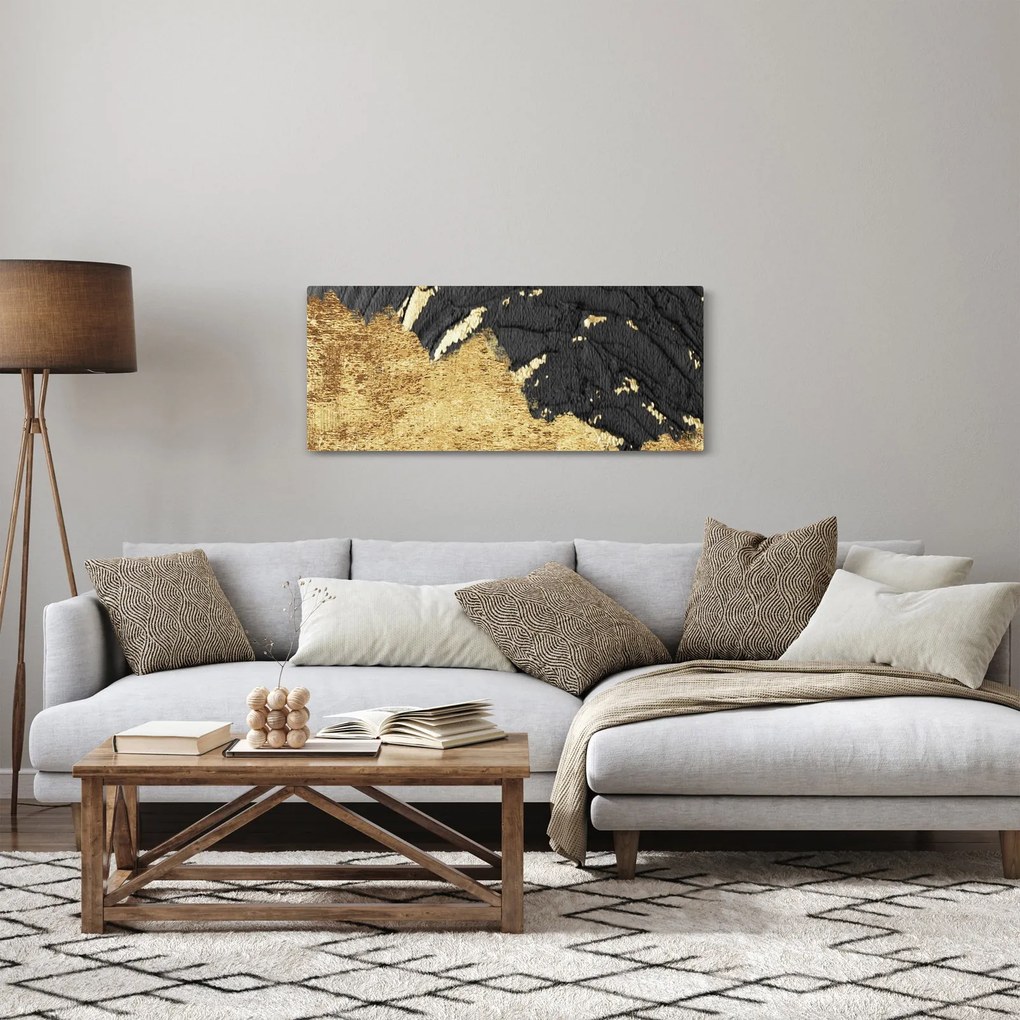 Tablou - Structura de aur N⁰1 (120x50 cm)