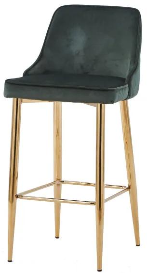 Scaun de bar tapitat Sit&amp;Chairs verde