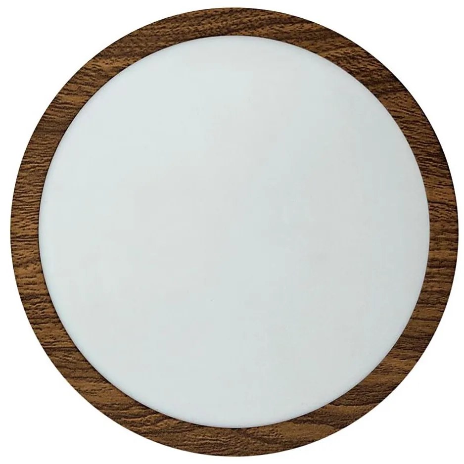 Plafonieră LED RING LED/18W/230V 4200K 21 cm maro