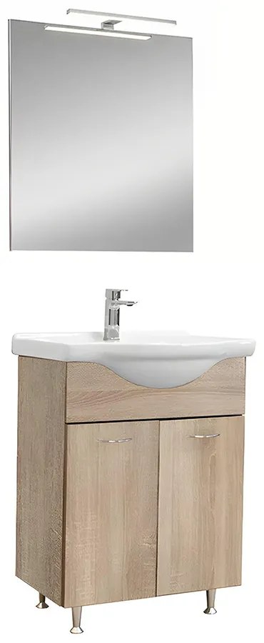 Ruben Prime 65 mobilier de baie complet Sonoma Oak