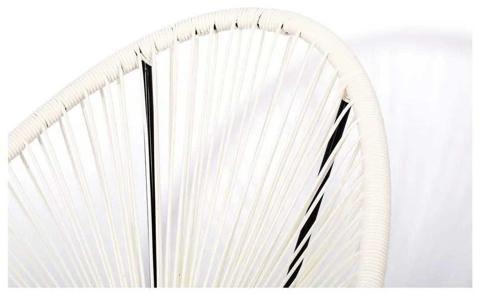 Fotoliu împletit de grădină Le Bonom Avocado, alb