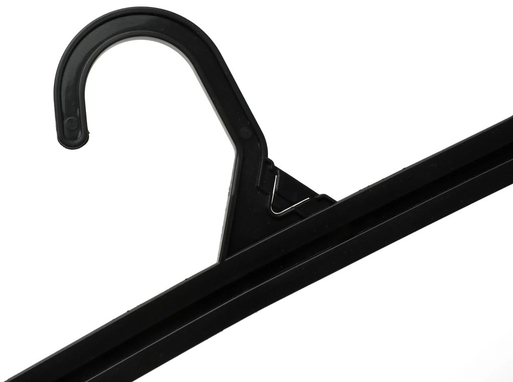 Umerase fuste din Plastic cu Clipsuri, Negru, UUUM28