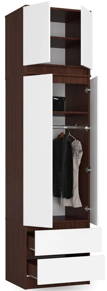 Suprastructură pentru dulap Sashka II (wenge + Alb). 1070832