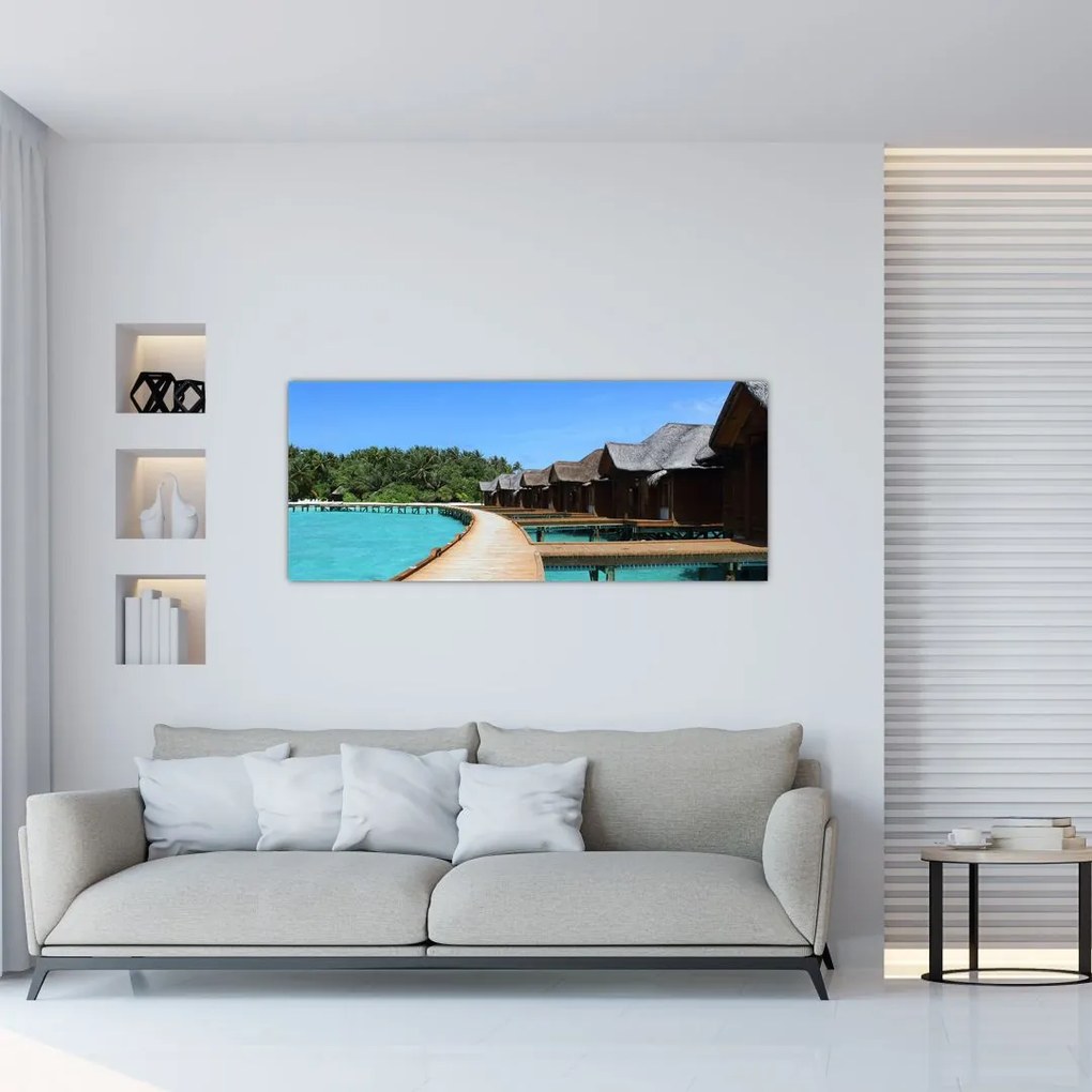 Tablou cu Maledive (120x50 cm)