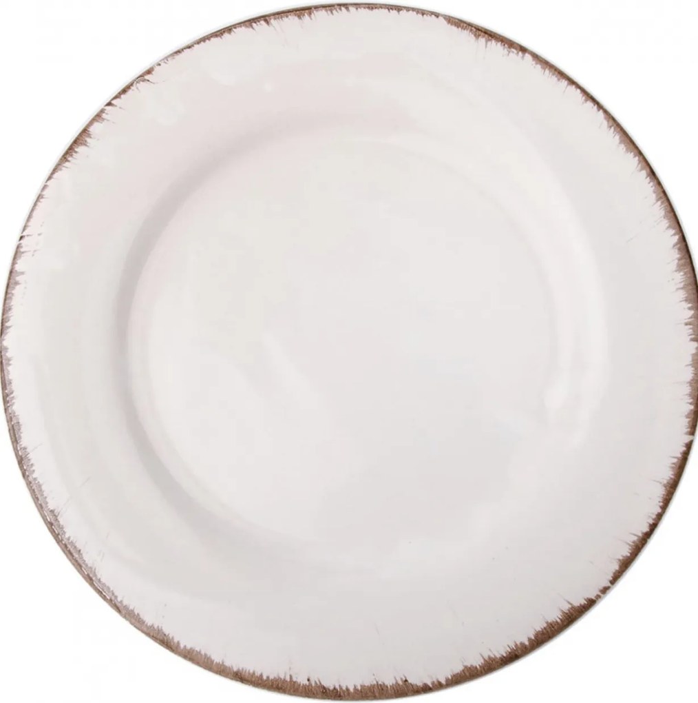 Platou Glaze Alb-Lapte 30cm