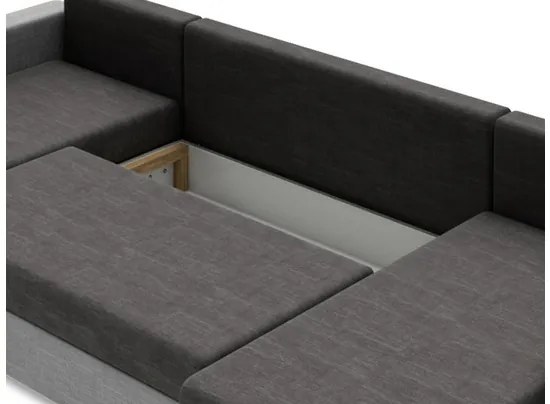 Canapea extensibilă cu sp. depozitare Jasmine U (Lux 06 + Lux 05). 1059611