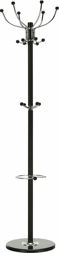Cuier pom JIMY NEW, negru, metal/marmura, 37x175 cm