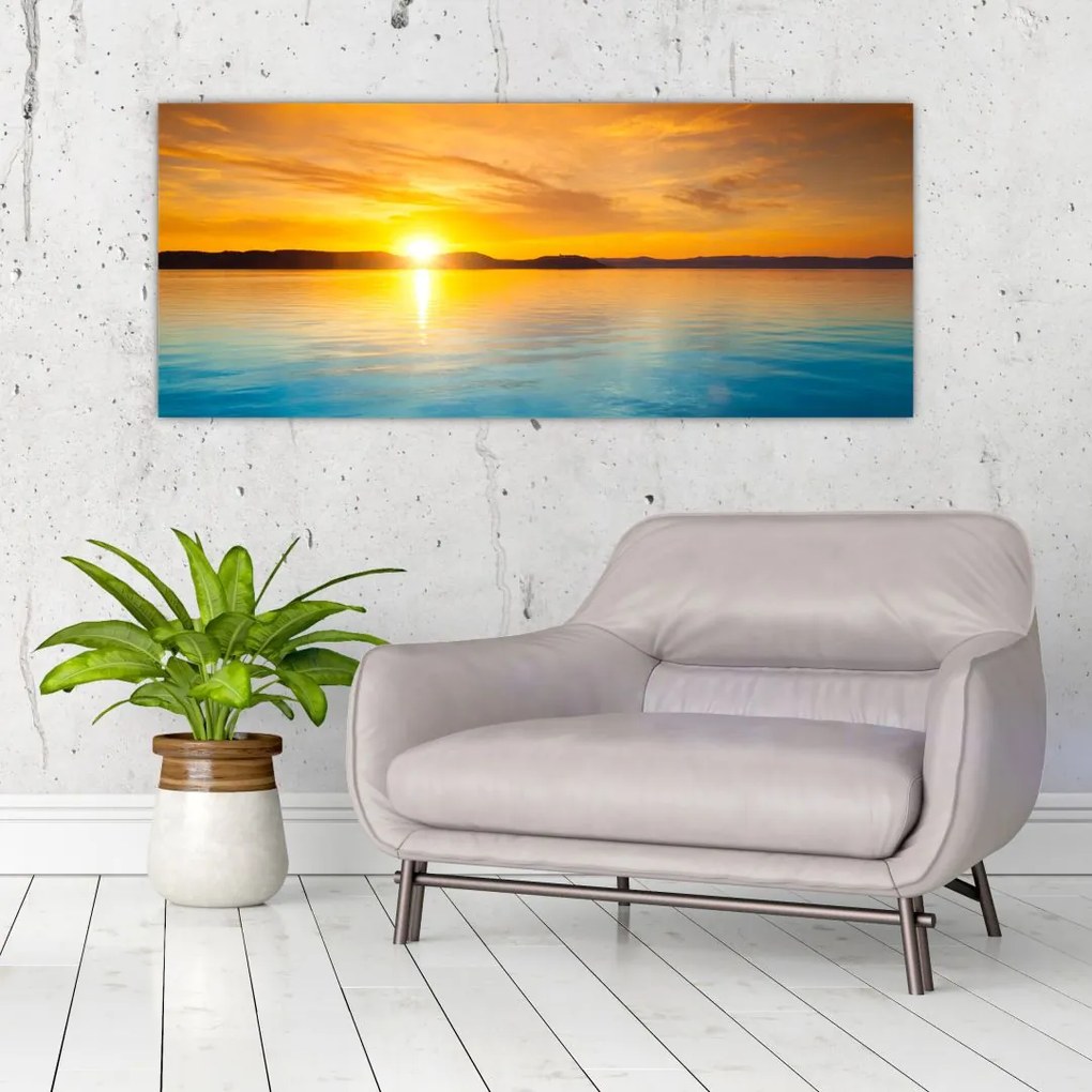 Tablou cu răsărit de soare (120x50 cm)