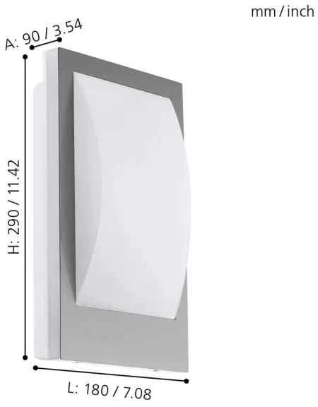 Eglo 97239 - LED lampă de exterior VERRES-C 1xE27/9W/230V BT IP44 dimabilă