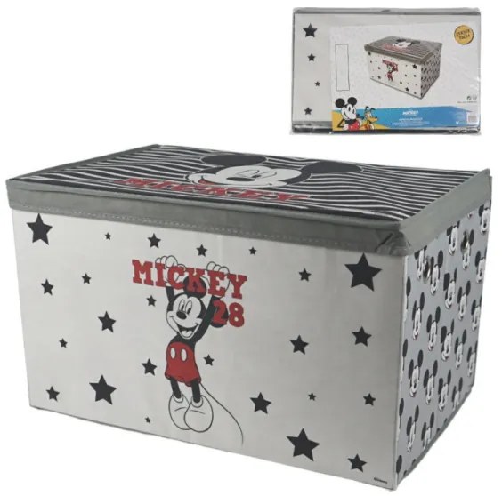 Cutie de depozitare pentru jucarii MICKEY MOUSE 55x37 cm gri