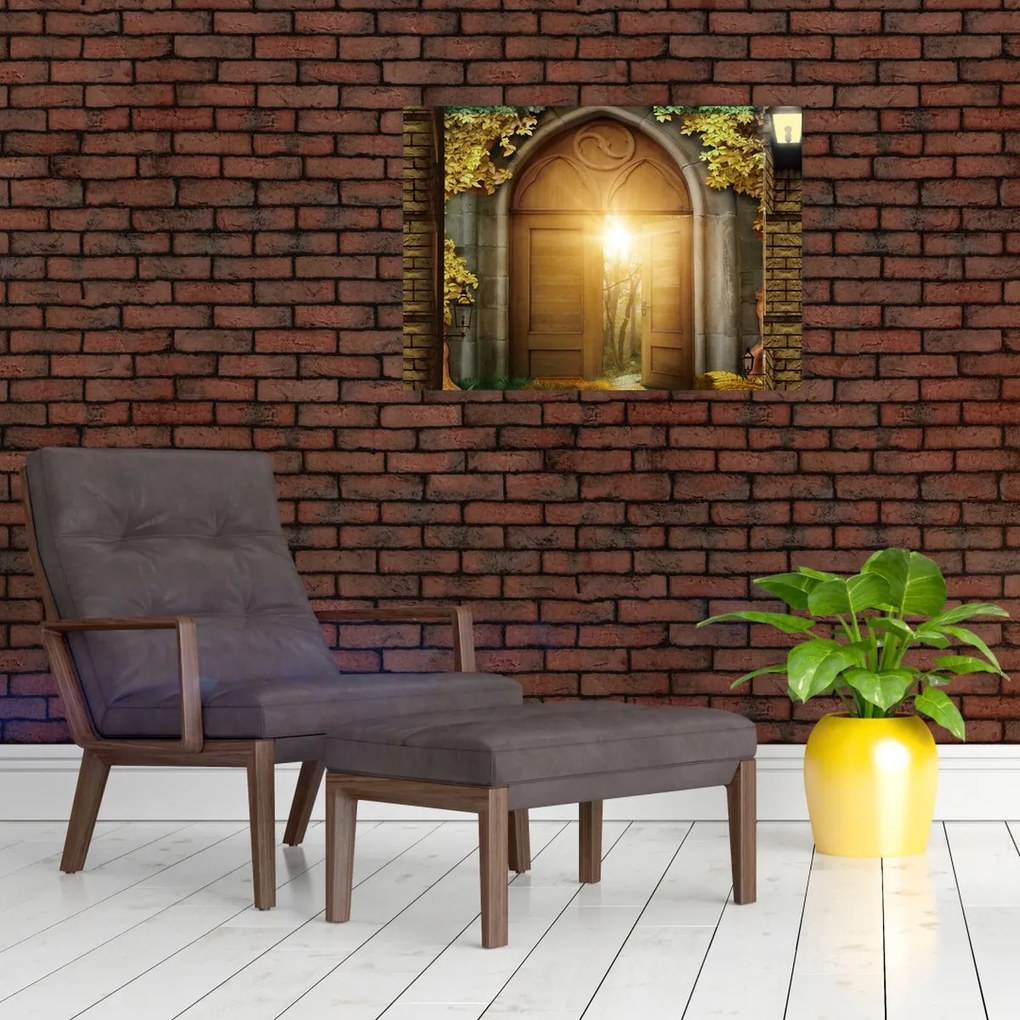 Tablou - Poarta din pădure (70x50 cm)