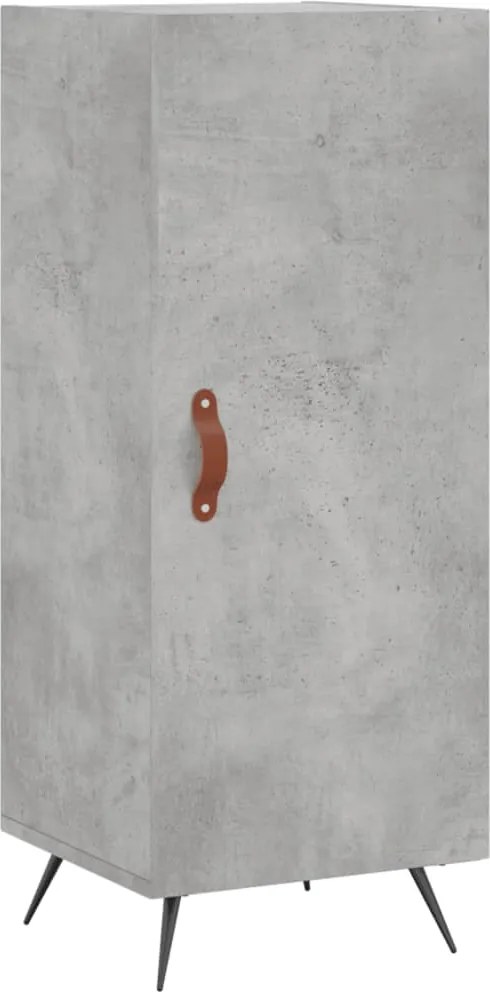 vidaXL Servantă, gri beton, 34,5x34x90 cm, lemn compozit