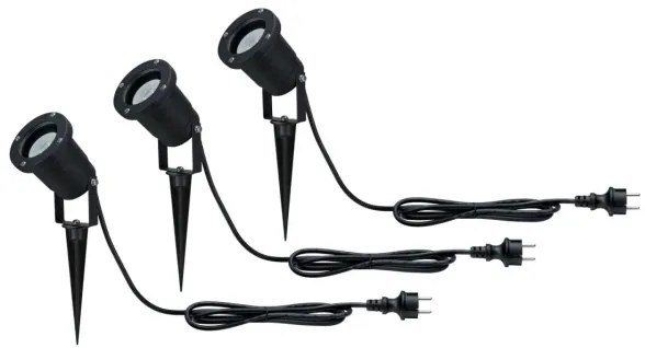 SET 3x lampă de exterior LED GU10/3,5W IP65 230V Paulmann 98897