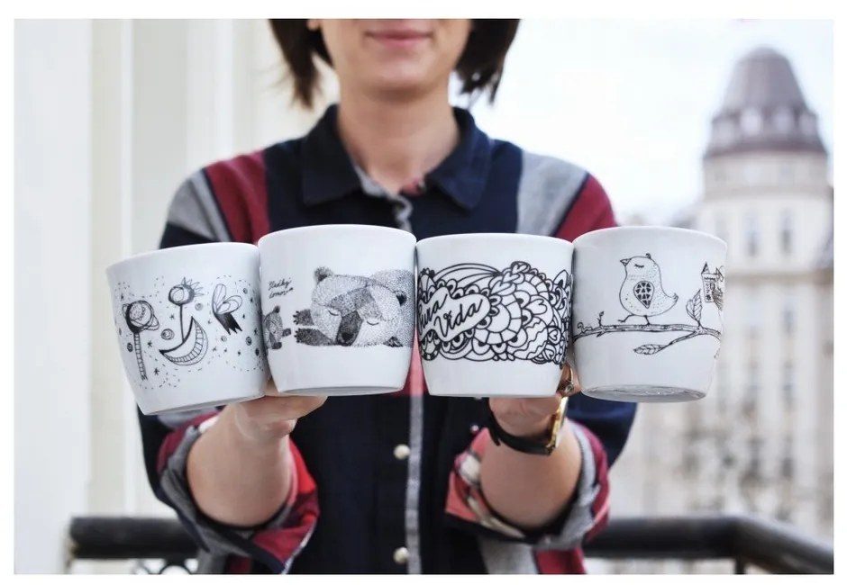 Cană Bonami din ediția limitată „Acasă e aici" de la Bumpkin Tattoo, 260 ml