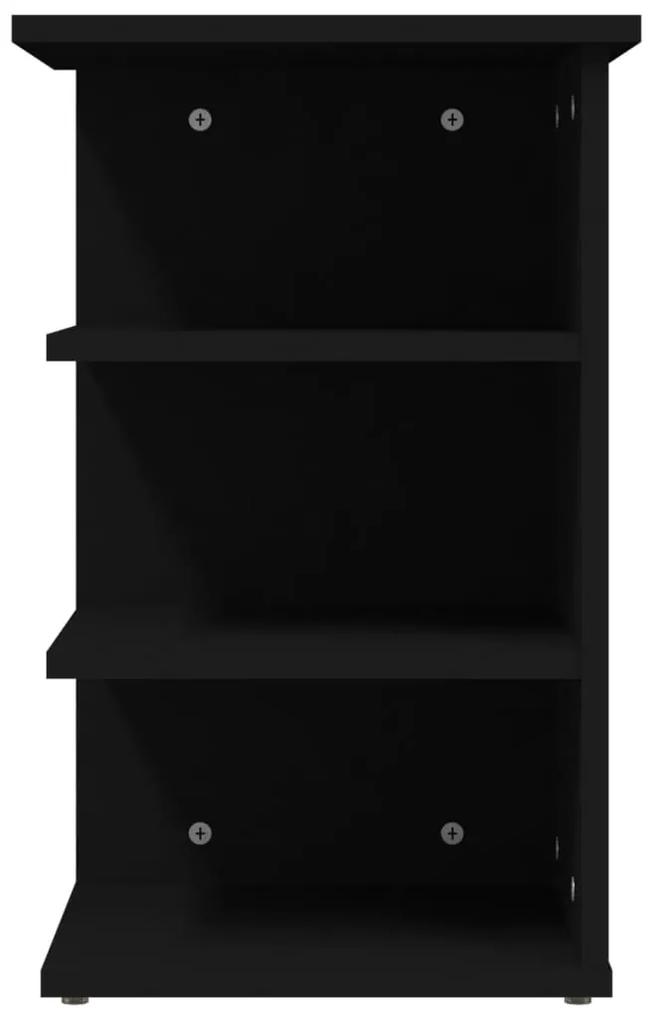 Dulap lateral, negru, 35x35x55 cm, PAL 1, Negru