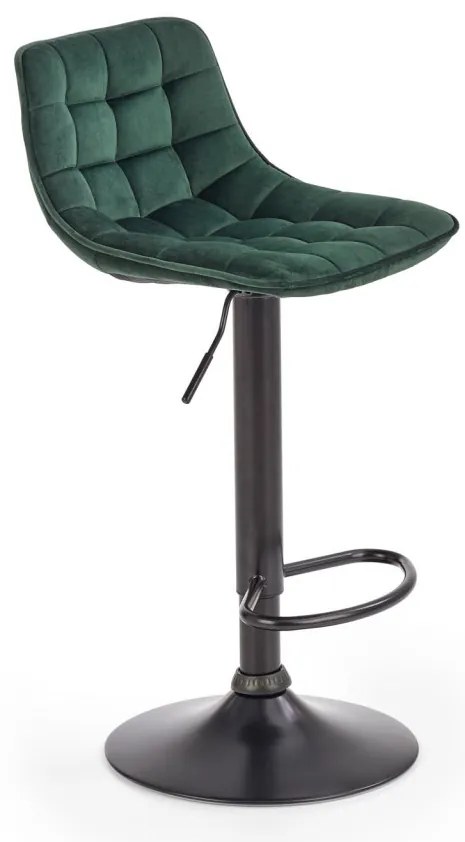 Scaun de bar H95 velvet verde