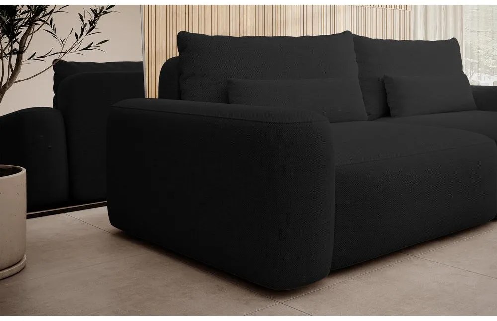 Canapea trei locuri Carlito 3 (negru). 1099593