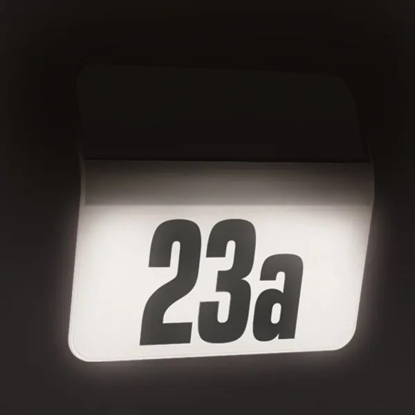 STEINEL 007140 - Număr casă solar LED XSolar LH-N LED/0,03W inox IP44