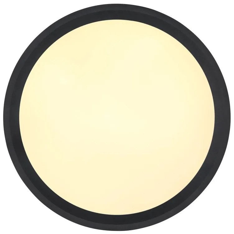Plafoniera LED design modern Belissa negru, opal