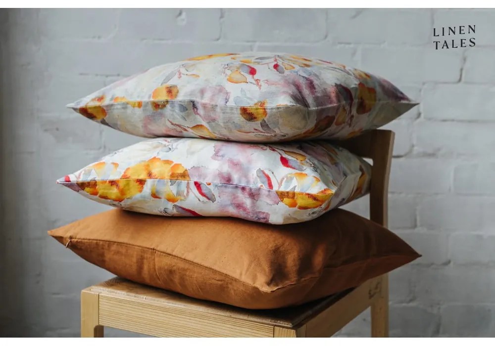 Față de pernă din in 45x45 cm Hazelnut – Linen Tales