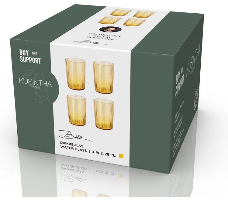 Pahare 4 buc. 280 ml Kusintha – Bitz